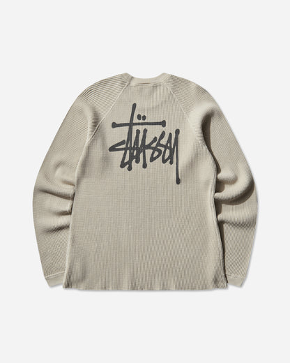 Stüssy Raglan Thermal Basic Stock Bone T-Shirts Longsleeve 1140356SJ 1207