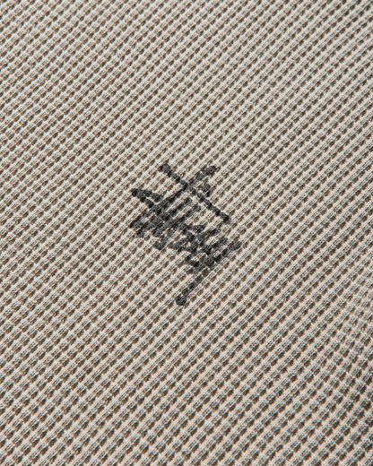 Stüssy Raglan Thermal Basic Stock Bone T-Shirts Longsleeve 1140356SJ 1207