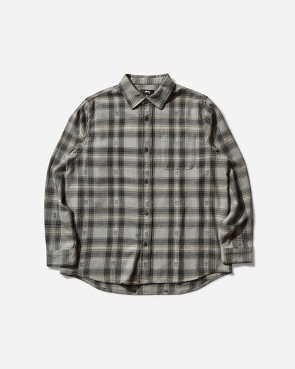 Stüssy Motif Plaid Shirt Grey Shirts Longsleeve Shirt 1110352 0008