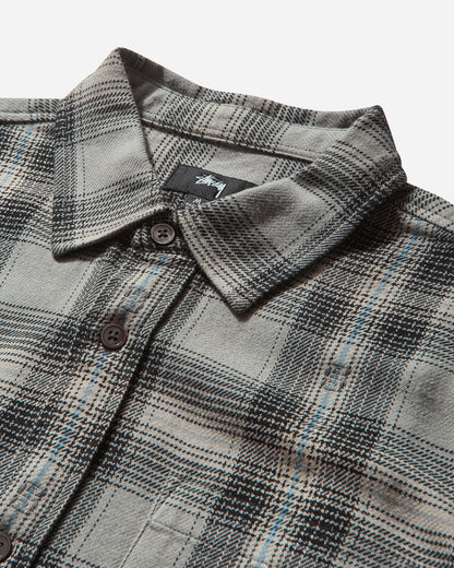 Stüssy Motif Plaid Shirt Grey Shirts Longsleeve Shirt 1110352 0008