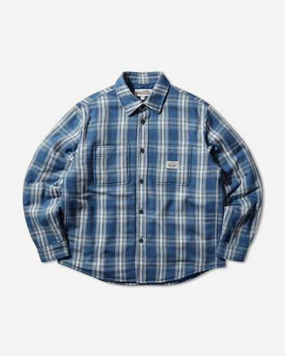 Stüssy Lau Plaid Shirt Jacket Blue Shirts Overshirt 1110382SJ 0801