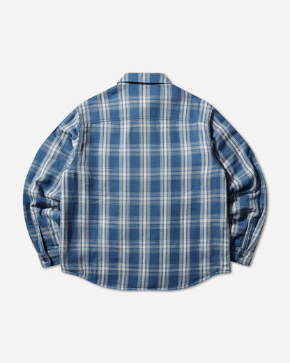 Stüssy Lau Plaid Shirt Jacket Blue Shirts Overshirt 1110382SJ 0801