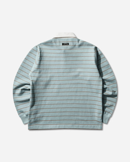 Stüssy Pin Striped Rugby Blue T-Shirts Polo 1140372SJ 0801