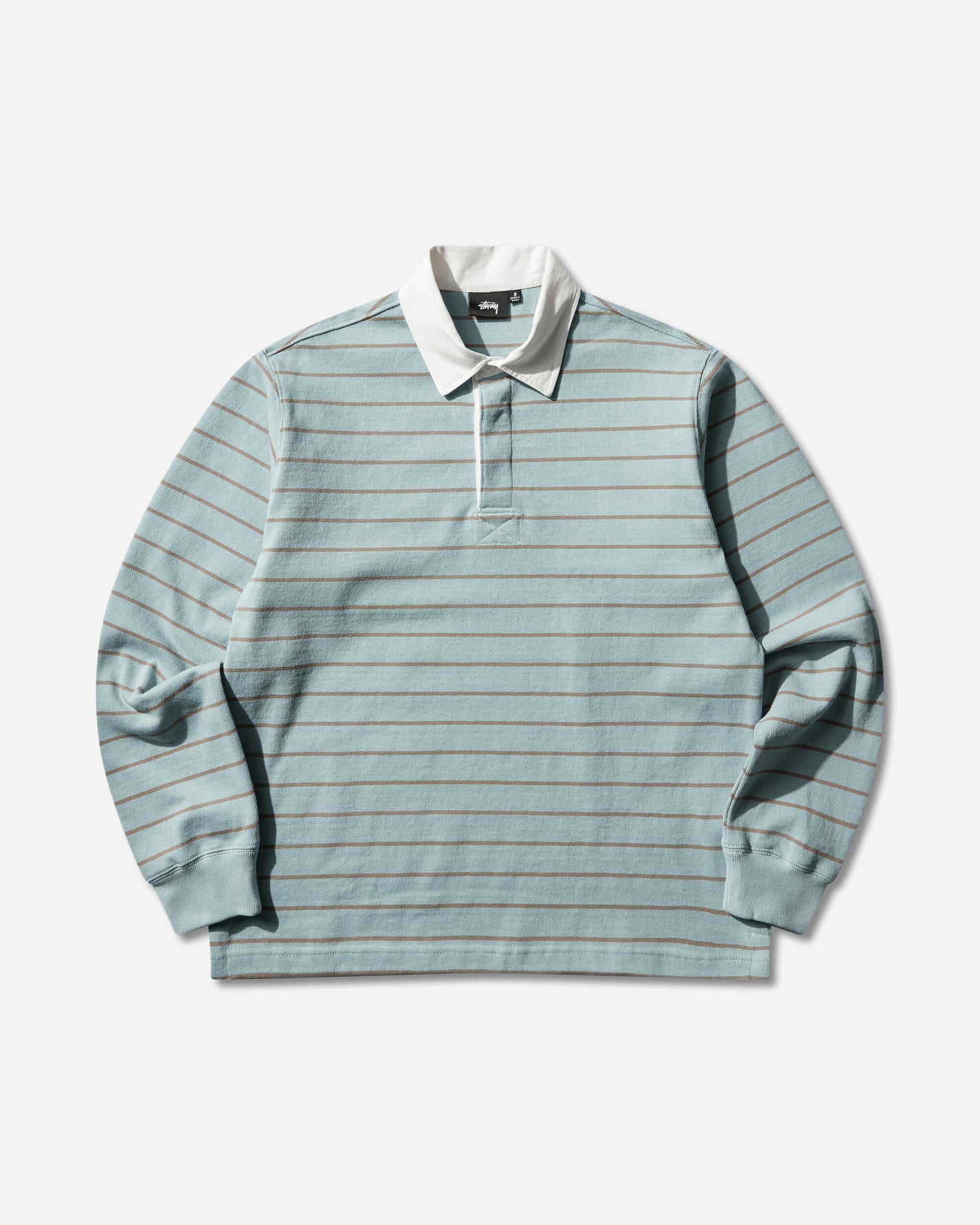 Stüssy Pin Striped Rugby Blue T-Shirts Polo 1140372SJ 0801