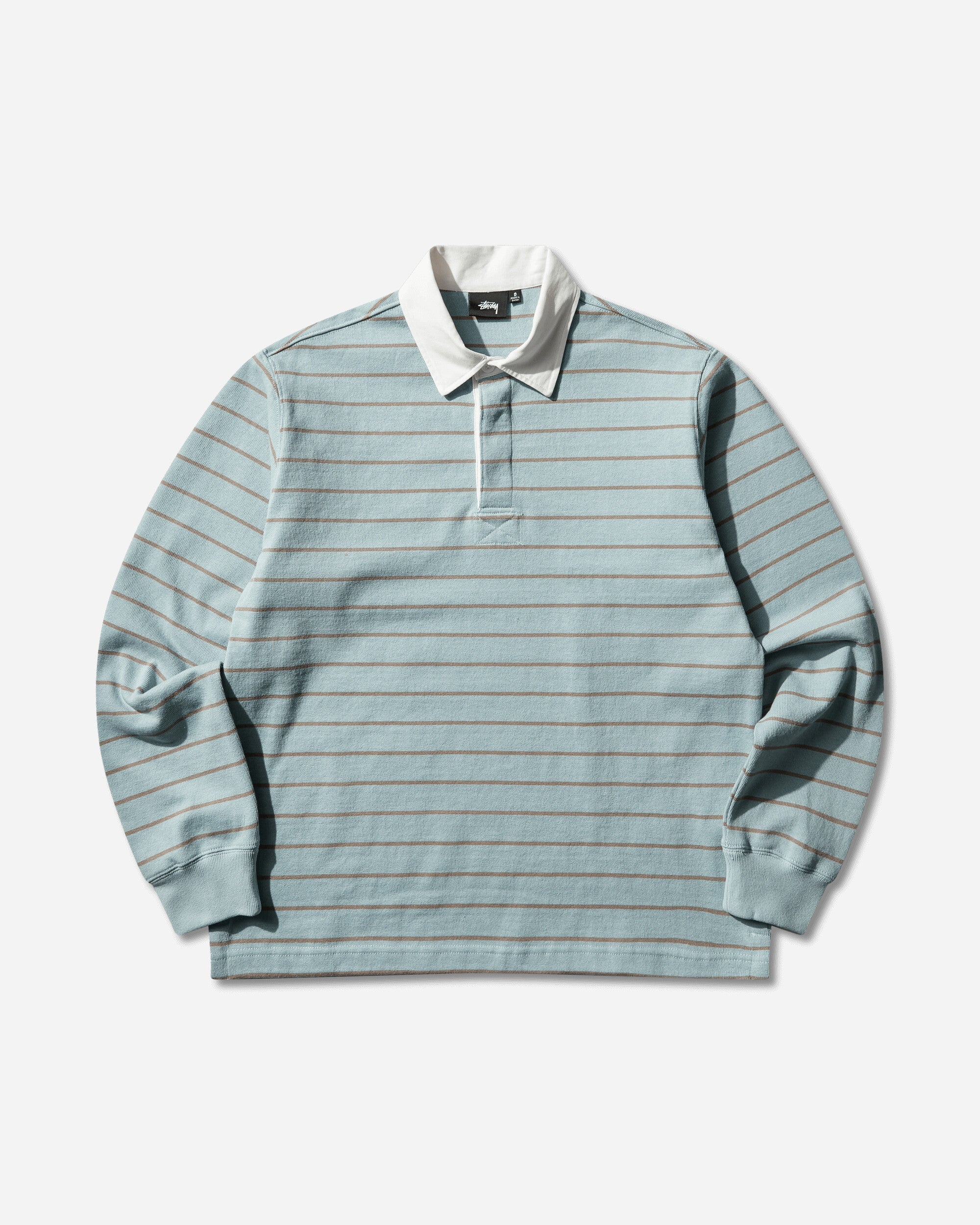 Stüssy Pin Striped Rugby Blue T-Shirts Polo 1140372SJ 0801