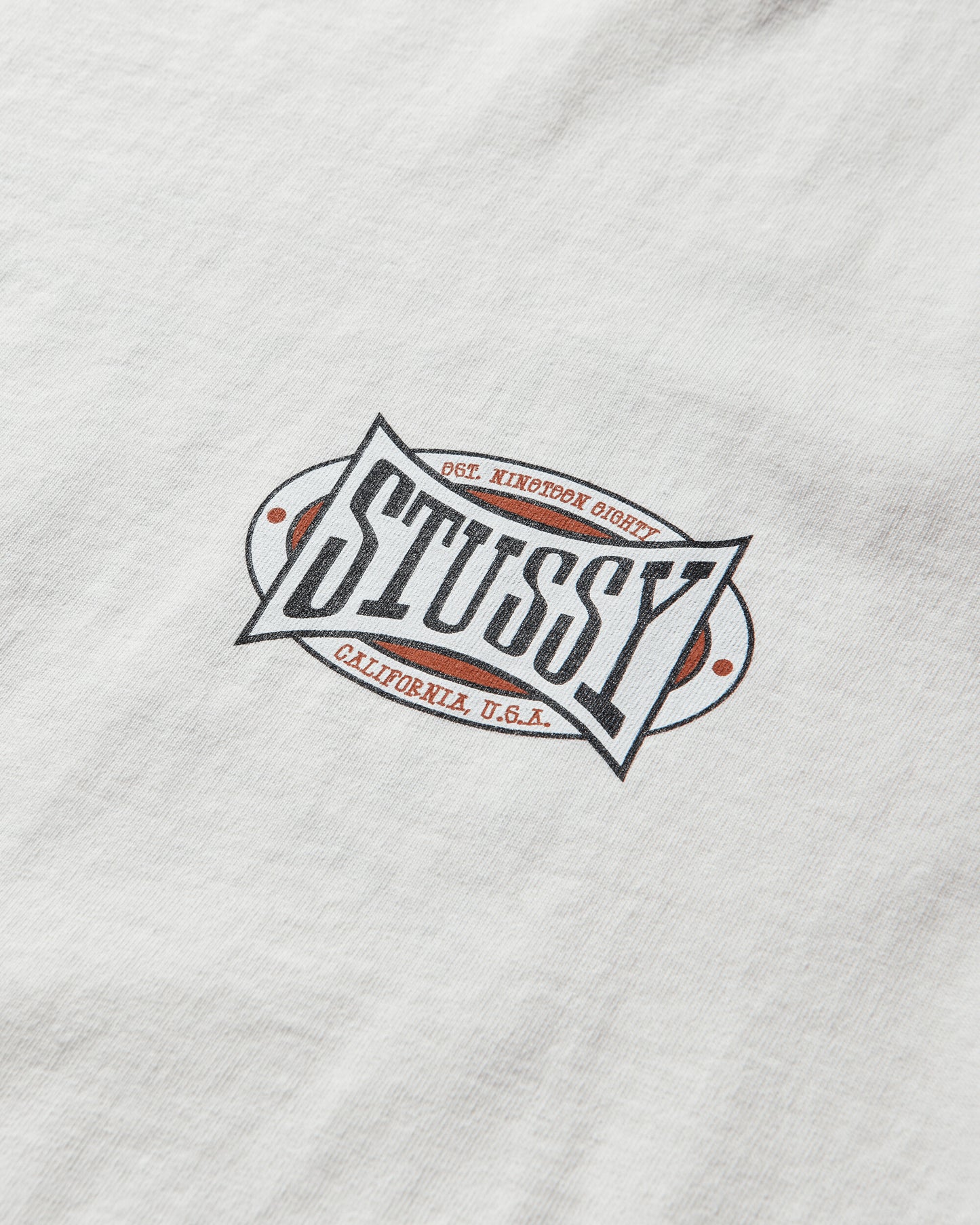 Stüssy Champion Oval Pig. Dyed Tee Natural T-Shirts Shortsleeve 1905144SJ 1002