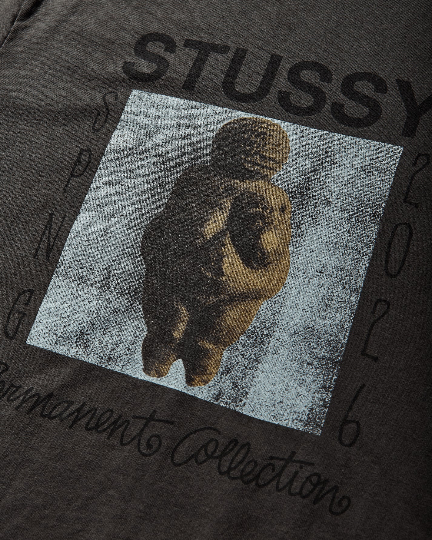 Stüssy Permanent Collection Pd Tee Faded Black T-Shirts Shortsleeve 1905182SJ 0090