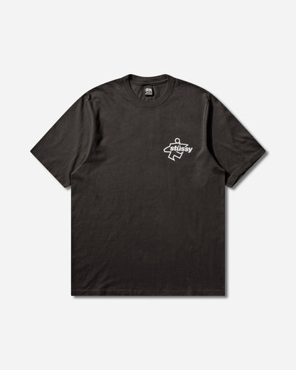 Stüssy Surf Size Pig Dyed Tee Faded Black T-Shirts Shortsleeve 1905180SJ 0090