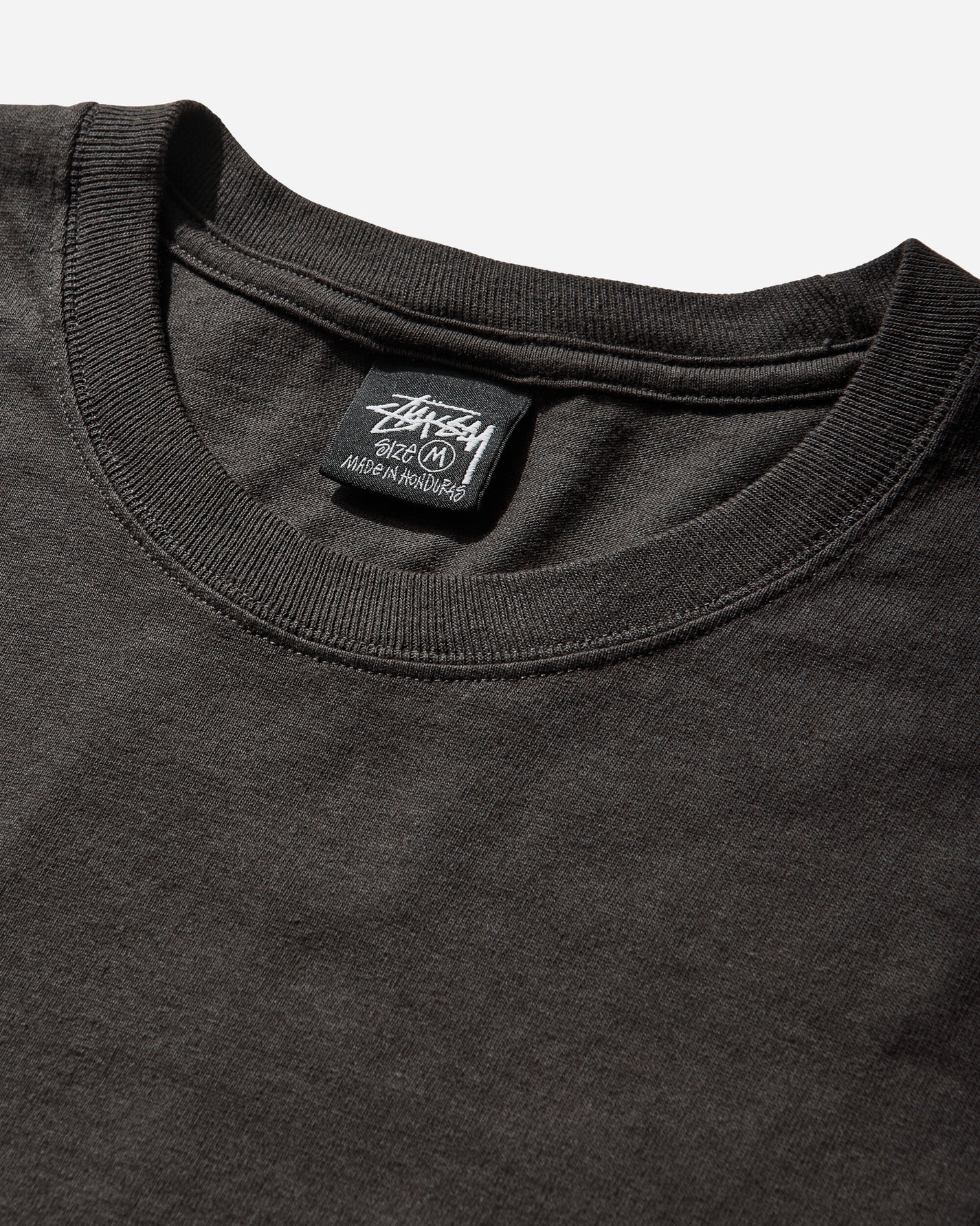 Stüssy Surf Size Pig Dyed Tee Faded Black T-Shirts Shortsleeve 1905180SJ 0090