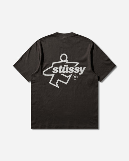 Stüssy Surf Size Pig Dyed Tee Faded Black T-Shirts Shortsleeve 1905180SJ 0090
