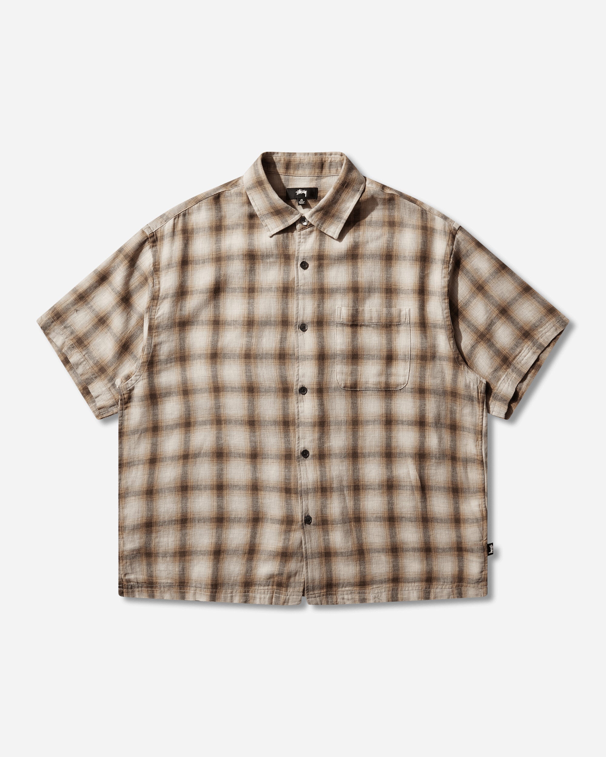 Stüssy Liam Ss Plaid Shirt Brown Shirts Shortsleeve Shirt 1110385SJ 1001