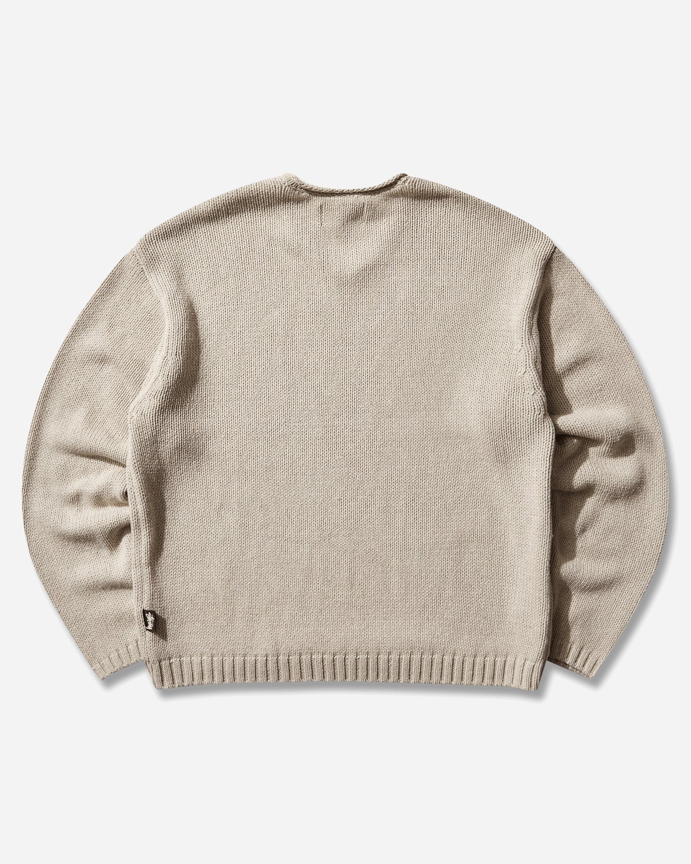 Stüssy Roll V Neck Sweater Oatmeal Knitwears Sweaters 117289SJ 1033