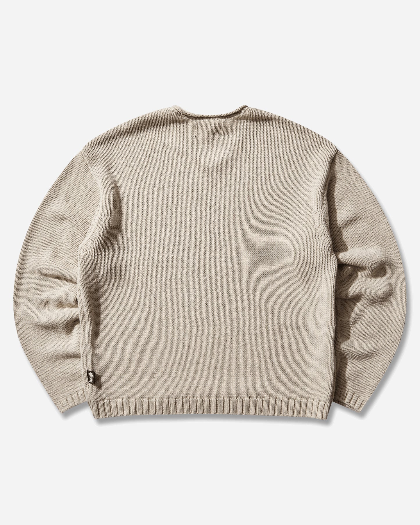 Stüssy Roll V Neck Sweater Oatmeal Knitwears Sweaters 117289SJ 1033