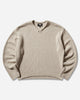 Stüssy Roll V Neck Sweater Oatmeal Knitwears Sweaters 117289SJ 1033