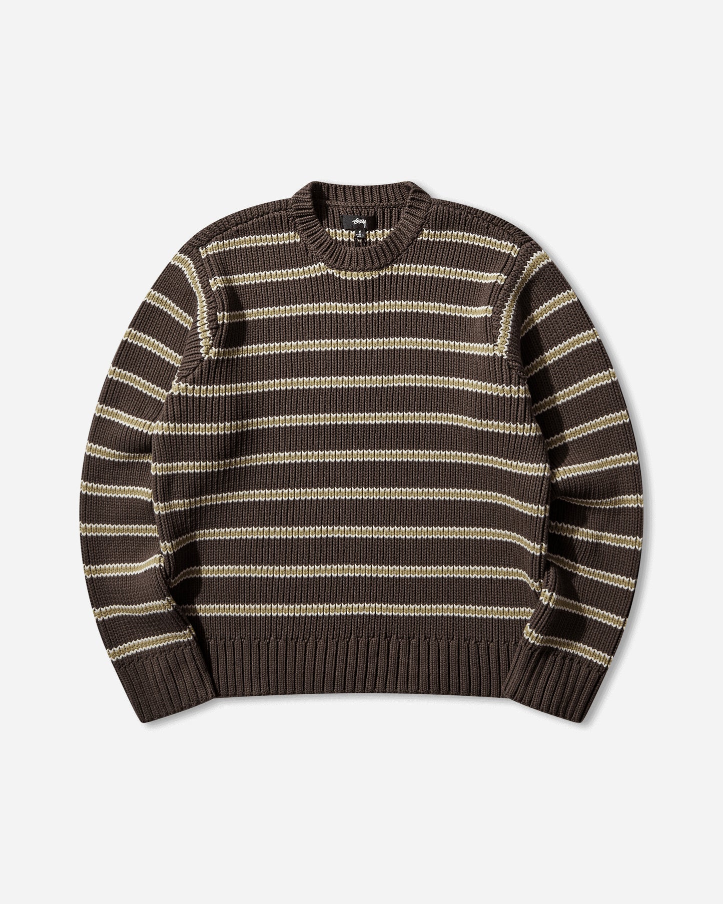 Stüssy Stripe Crew Forest Knitwears Sweaters 117272SJ 0410