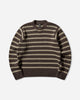 Stüssy Stripe Crew Forest Knitwears Sweaters 117272SJ 0410