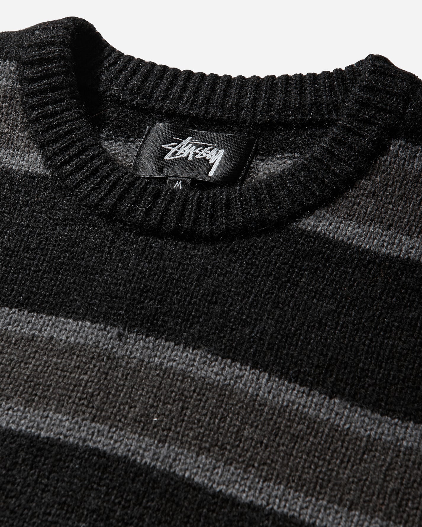 Stüssy Striped Wool Sweater Black Knitwears Sweaters 117283SJ 0001