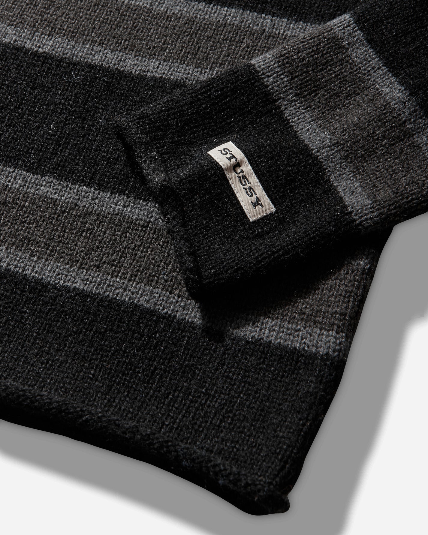 Stüssy Striped Wool Sweater Black Knitwears Sweaters 117283SJ 0001