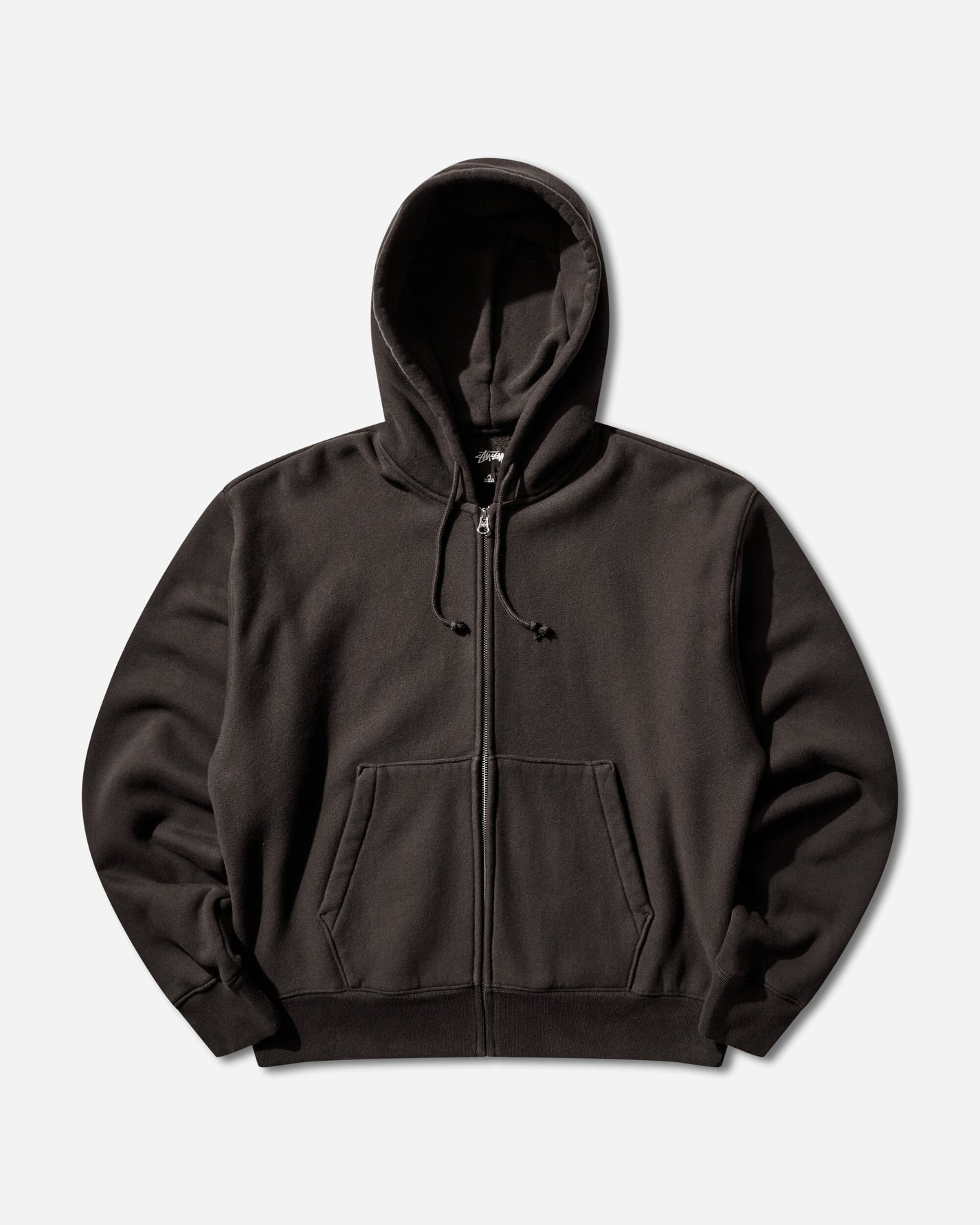 Stüssy Basic Diamond Zip Hood Black Sweatshirts Zip-Ups 118603SJ 0001
