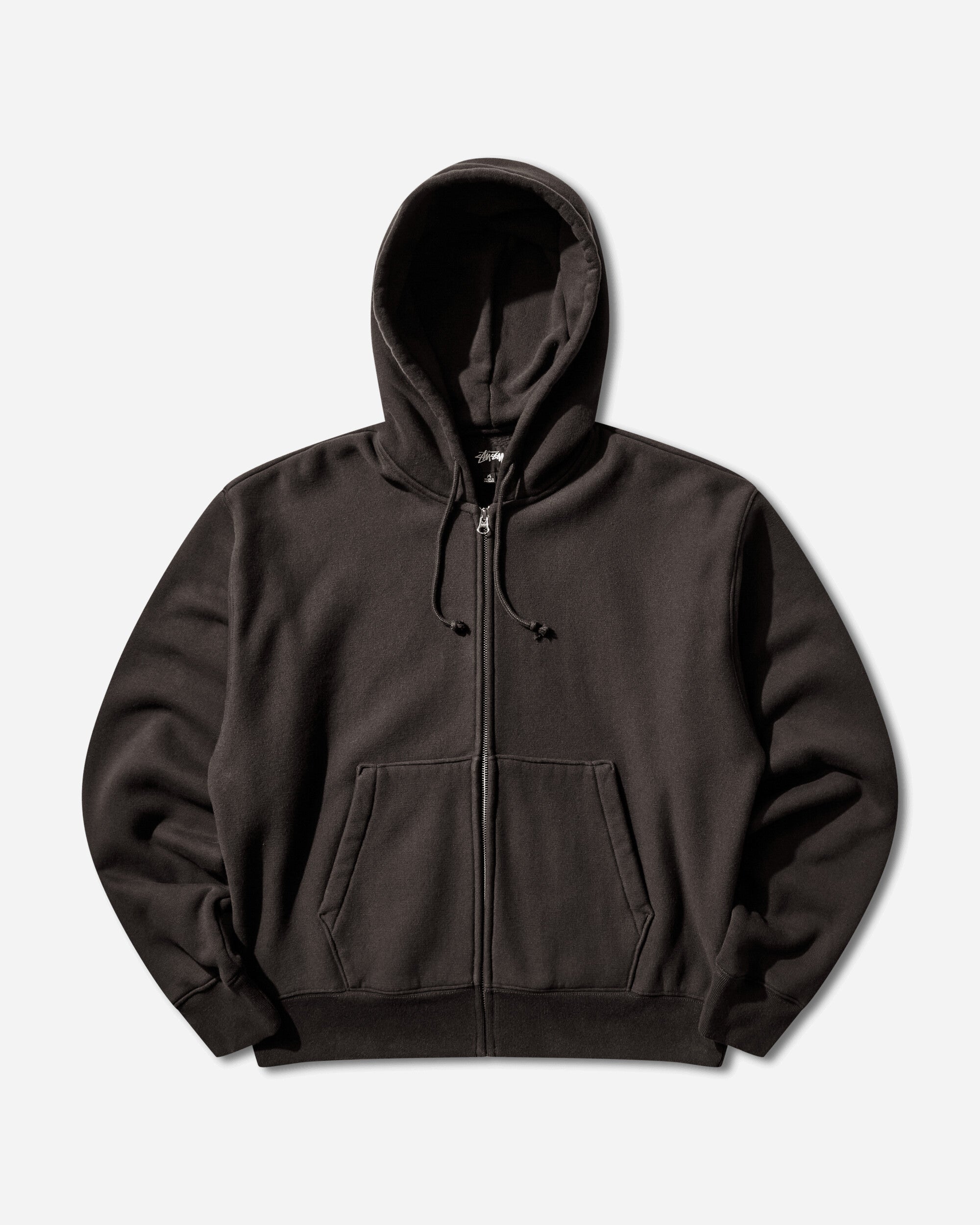 Stüssy Basic Diamond Zip Hood Black Sweatshirts Zip-Ups 118603SJ 0001