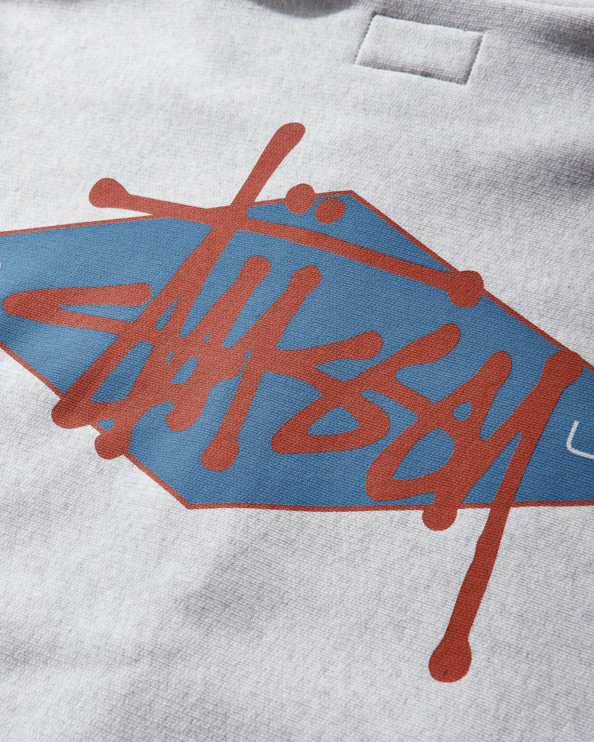 Stüssy Basic Diamond Zip Hood Ash Heather Sweatshirts Zip-Ups 118603SJ 0062