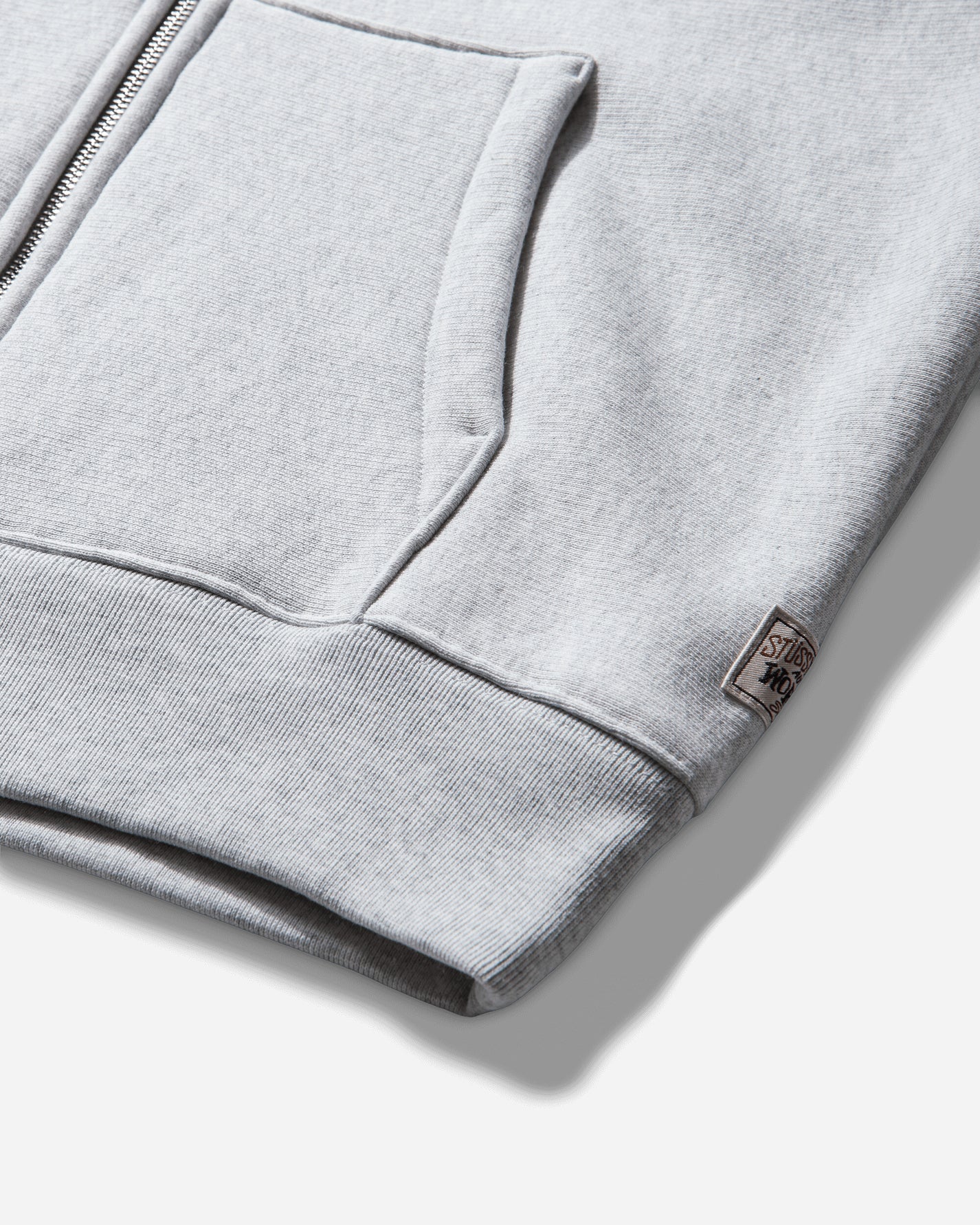 Stüssy Raglan Zip Hood Ash Heather Sweatshirts Zip-Ups 118571SJ 0062