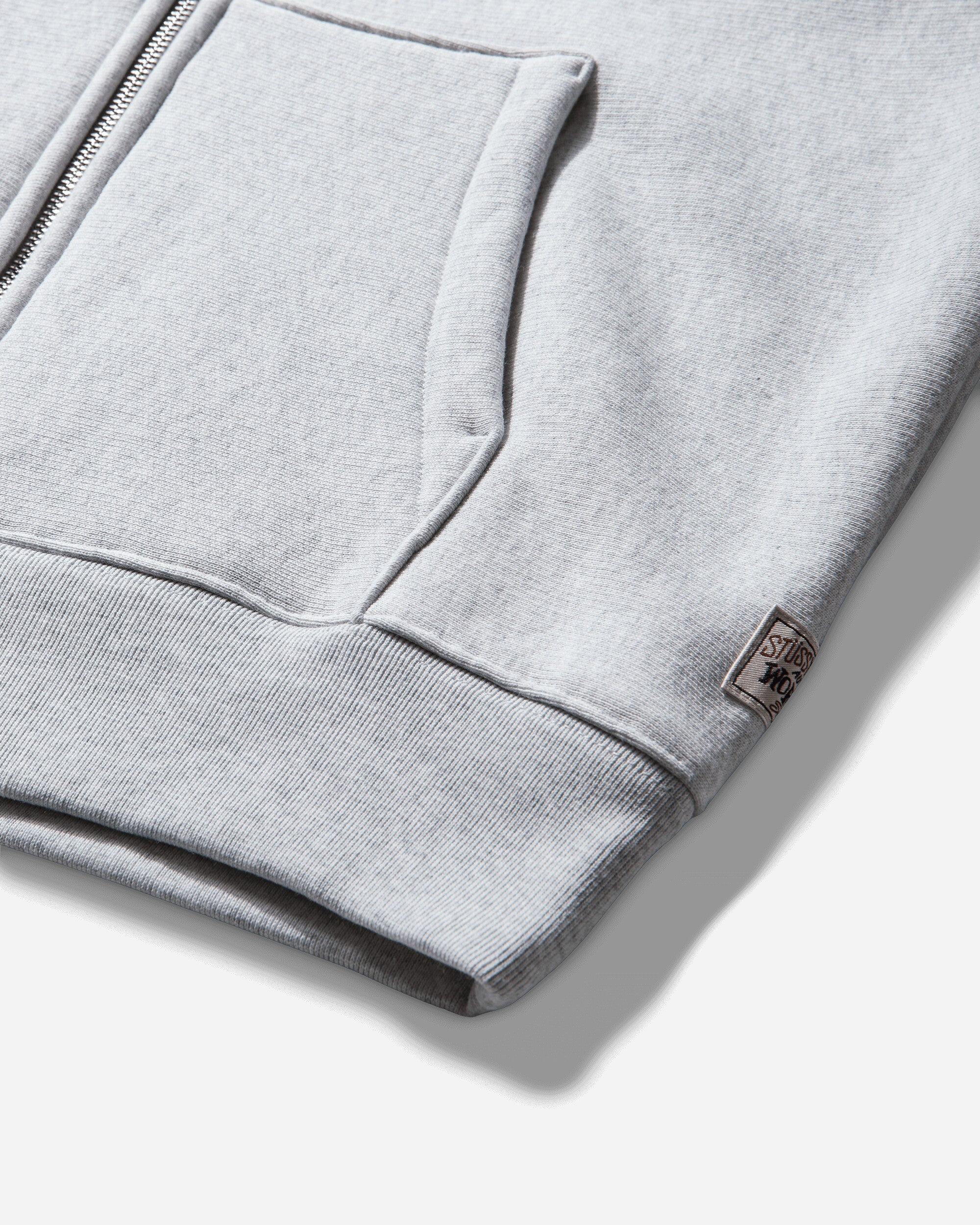 Stüssy Raglan Zip Hood Ash Heather Sweatshirts Zip-Ups 118571SJ 0062