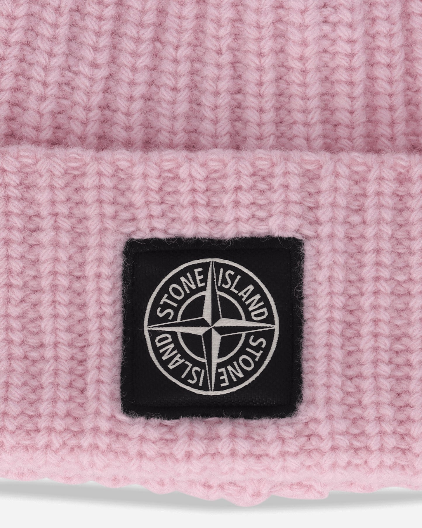 Stone Island Light Wool Ribbed Beanie Pink Hats Beanies K2S15-N100012-S00B4 V0080