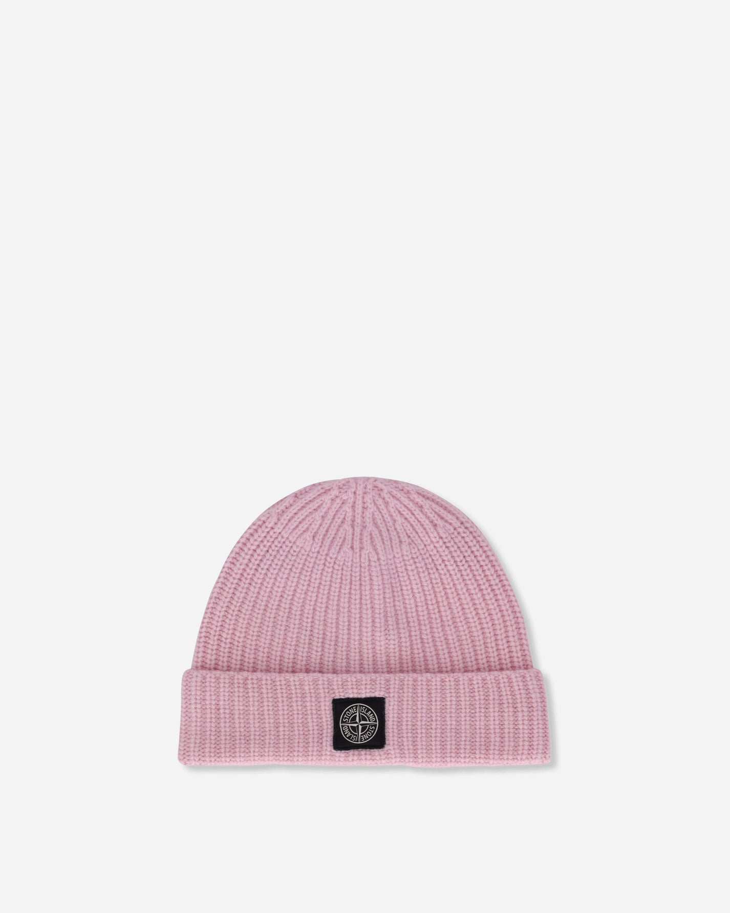 Stone Island Light Wool Ribbed Beanie Pink Hats Beanies K2S15-N100012-S00B4 V0080