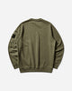 Stone Island Organic Cotton Fleece Crewneck Sweatshirt Military Green Sweatshirts Hoodies L1S156100019S0410 V005G