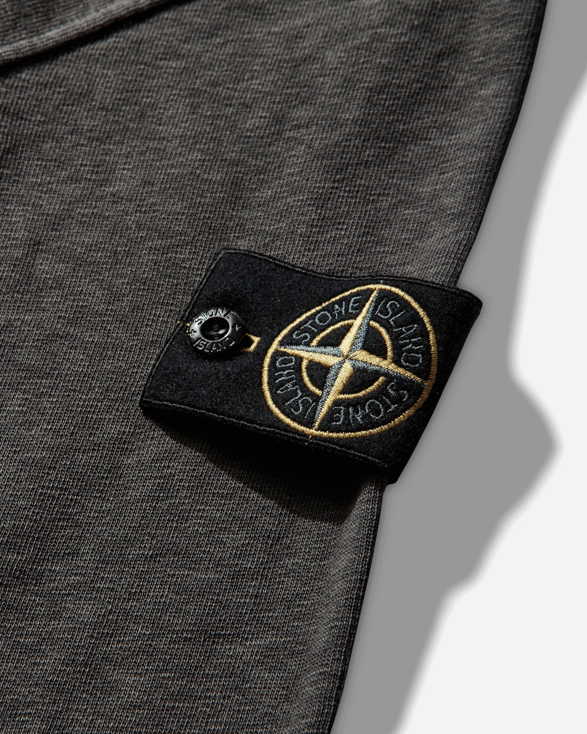 Stone Island Zip Up Cardigan Charcoal Sweatshirts Hoodies L1S156100033S0060 V0165