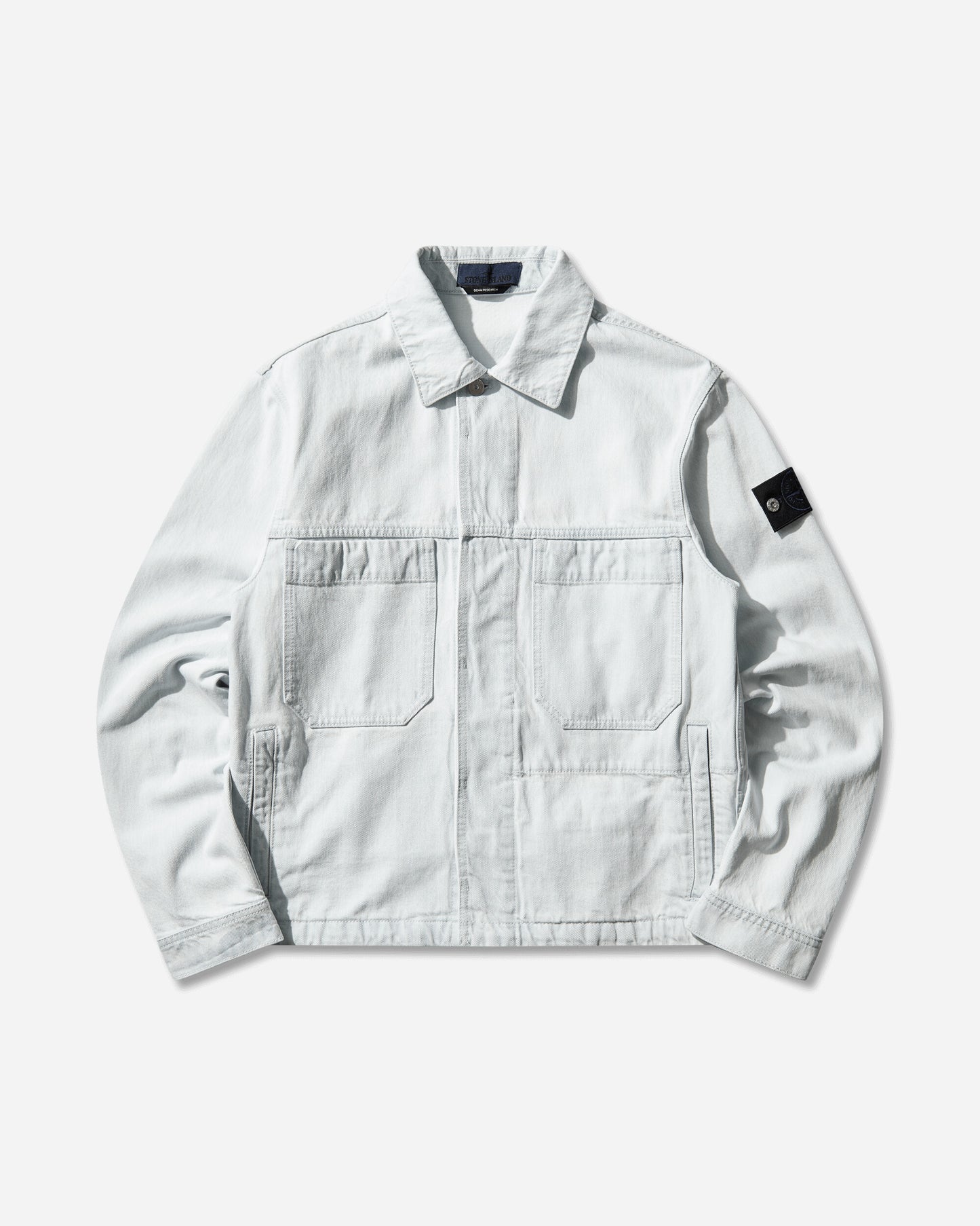 Stone Island Biker Jacket Blue Extra Bleach Coats and Jackets Jackets L1S144100006S00J9 VJ203