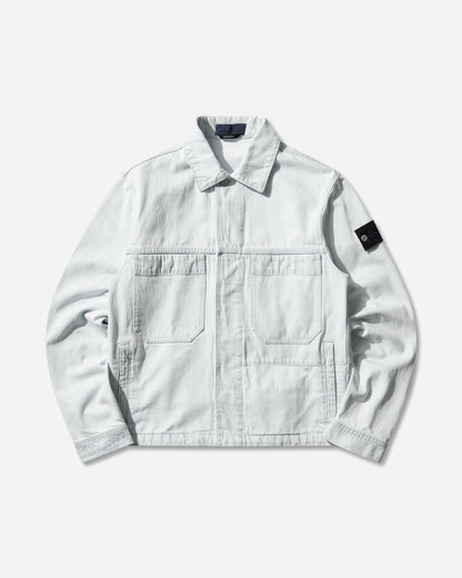 Stone Island Biker Jacket Blue Extra Bleach Coats and Jackets Jackets L1S144100006S00J9 VJ203