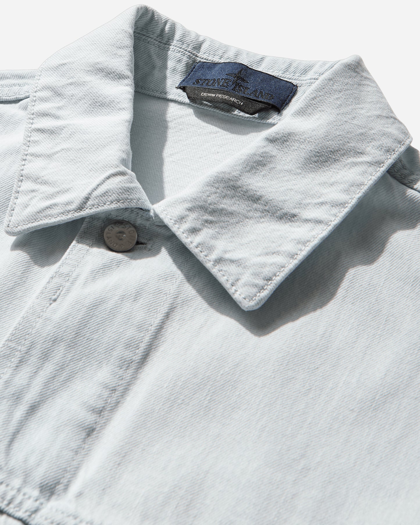 Stone Island Biker Jacket Blue Extra Bleach Coats and Jackets Jackets L1S144100006S00J9 VJ203