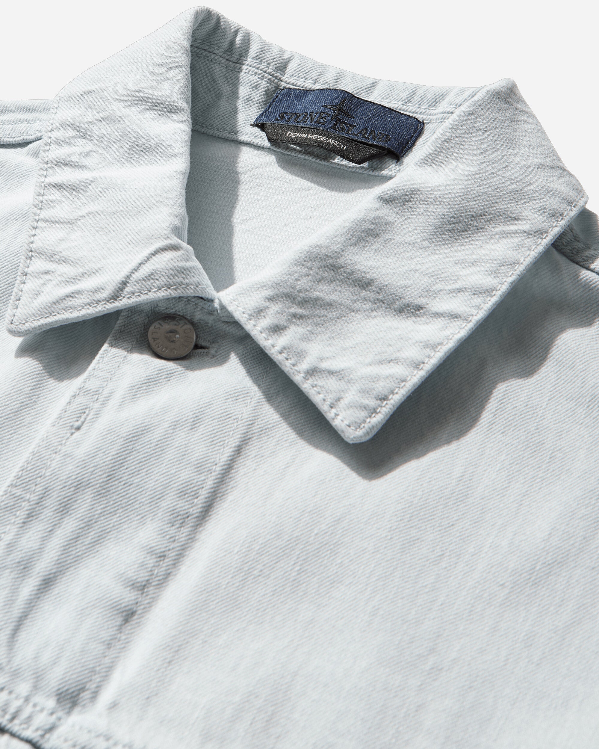 Stone Island Biker Jacket Blue Extra Bleach Coats and Jackets Jackets L1S144100006S00J9 VJ203