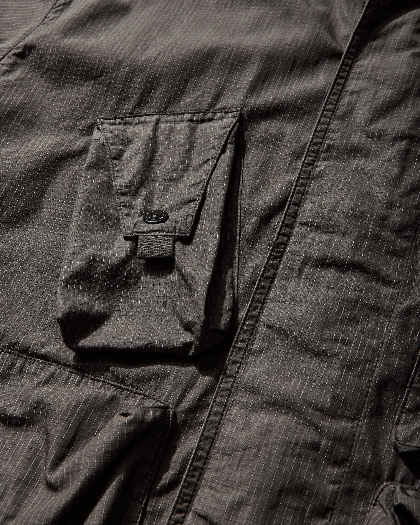 Stone Island Double Coated Cotton Ripstop Short Jacket Charcoal Coats and Jackets Jackets L1S154100071S0318 V0065