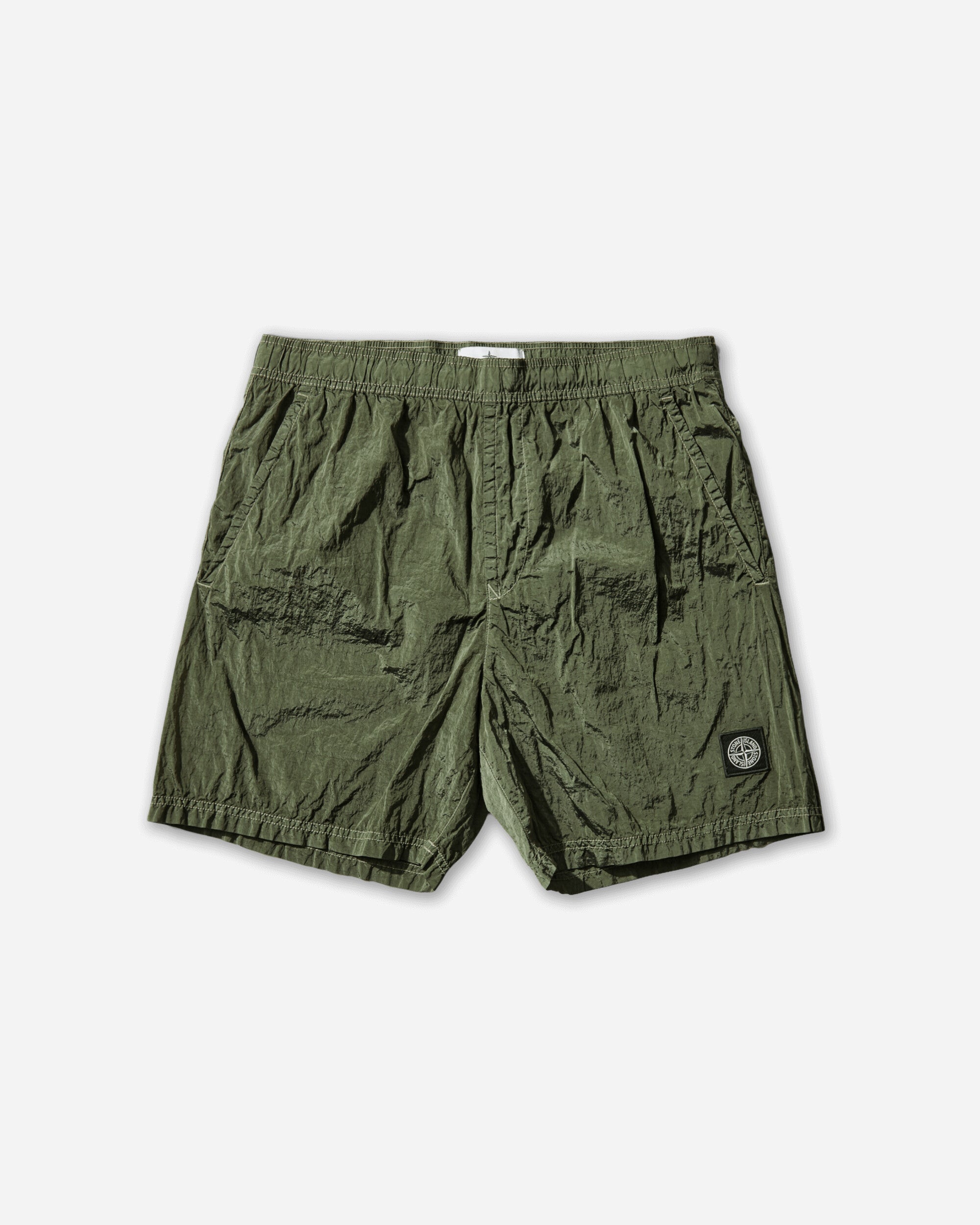 Stone Island Nylon Metal Contrast Swimshorts Military Green Shorts Short L1S15B100004S0043 V005G