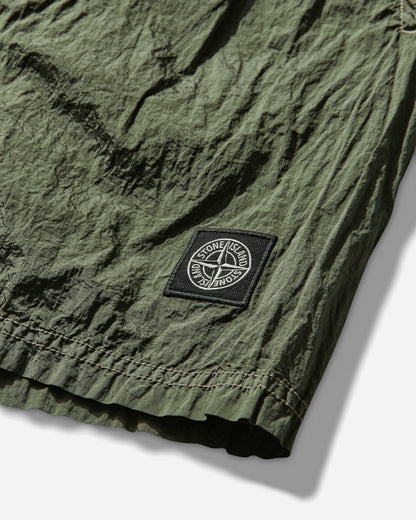 Stone Island Nylon Metal Contrast Swimshorts Military Green Shorts Short L1S15B100004S0043 V005G