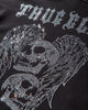 Thug Club Tc Angels Crystal Embellished Hoodie Black Sweatshirts Hoodies TC25SS2401 BLACK