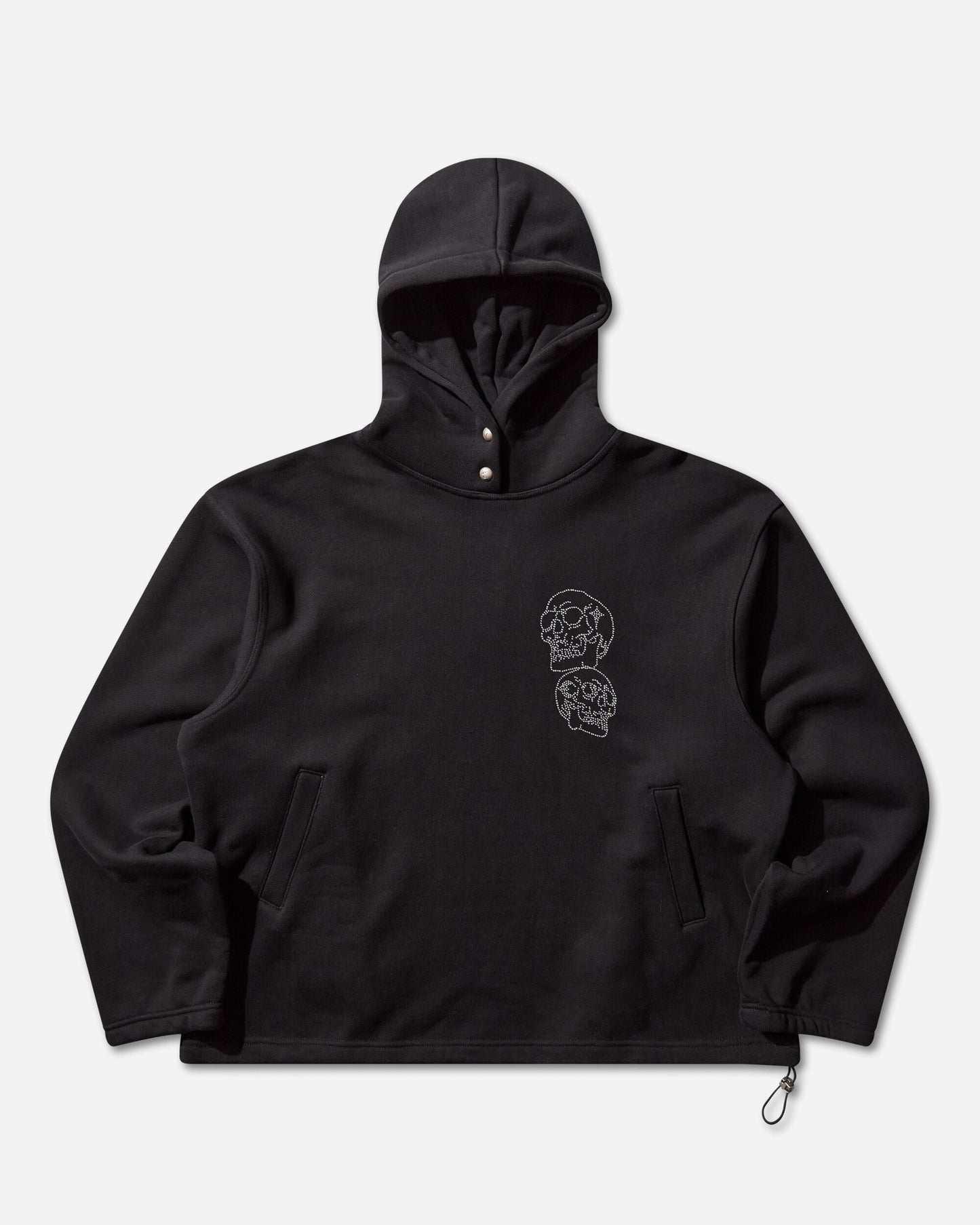 Thug Club Tc Angels Crystal Embellished Hoodie Black Sweatshirts Hoodies TC25SS2401 BLACK