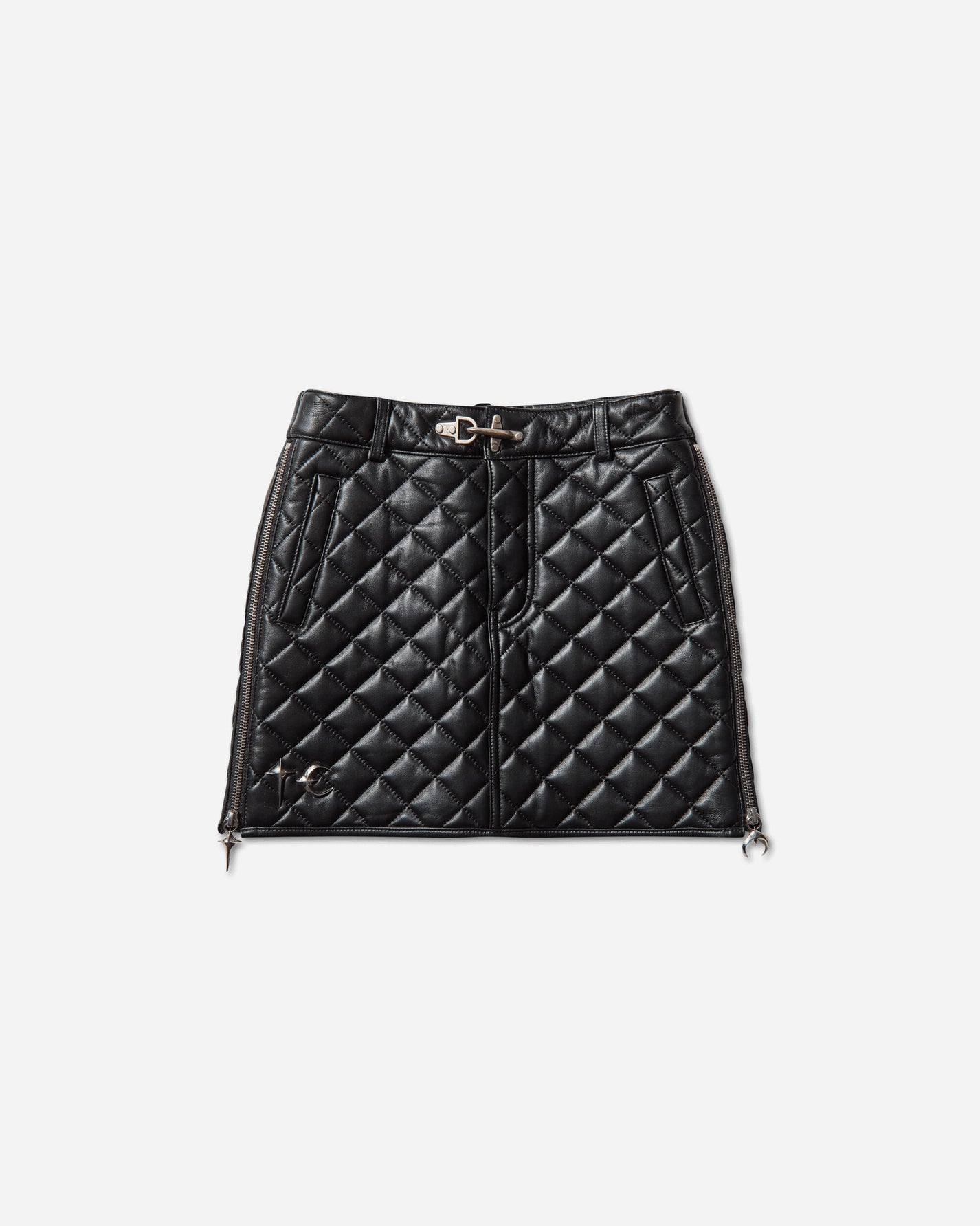 Thug Club Wmns Angels Quilted Short Skirt Black Skirts Mini TC25SK2001 BLACK