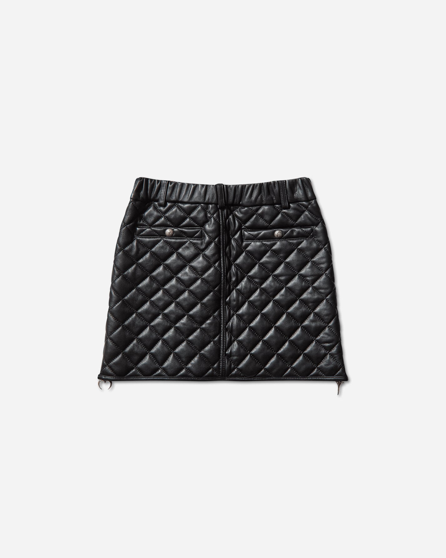 Thug Club Wmns Angels Quilted Short Skirt Black Skirts Mini TC25SK2001 BLACK