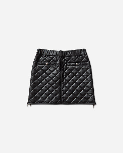 Thug Club Wmns Angels Quilted Short Skirt Black Skirts Mini TC25SK2001 BLACK