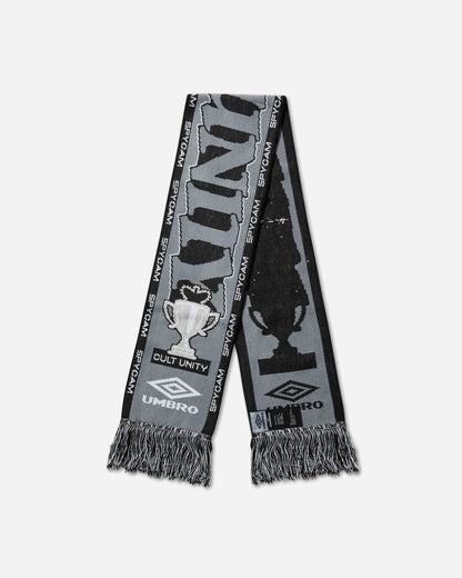 Umbro Cult Unity Scarf Black Grey Gloves and Scarves Scarves and Warmneck UBMW232YA11 BLK0028