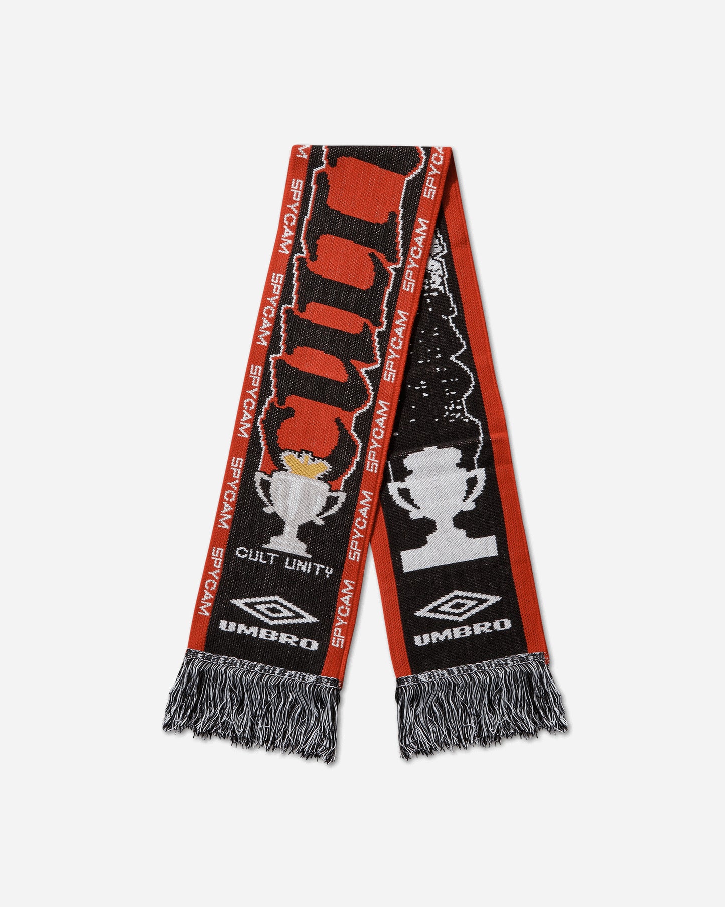 Umbro Cult Unity Scarf Black Red Gloves and Scarves Scarves and Warmneck UBMW232YA11 BLK0042