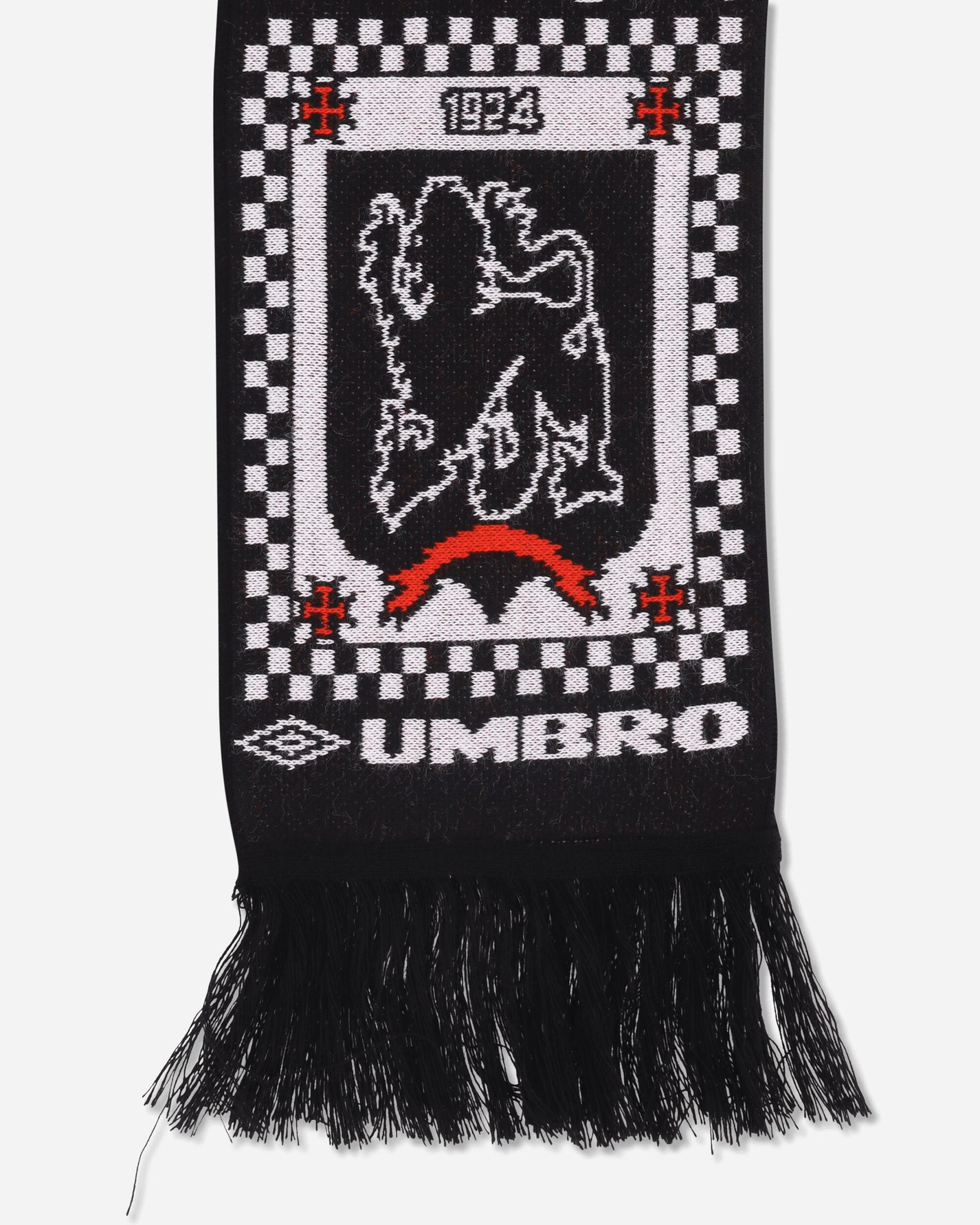 Umbro Notice Scarf Black White Gloves and Scarves Scarves and Warmneck UBMW271YA22 BLK0012