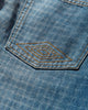 Umbro Checked Jeans Blue Pants Denim UBMW0514DE11 BLU0001