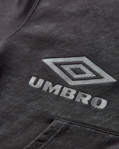 Umbro Compact Masked Zip Hoodie Washed Black Sweatshirts Hoodies UBMW0410FA255 BLK0020