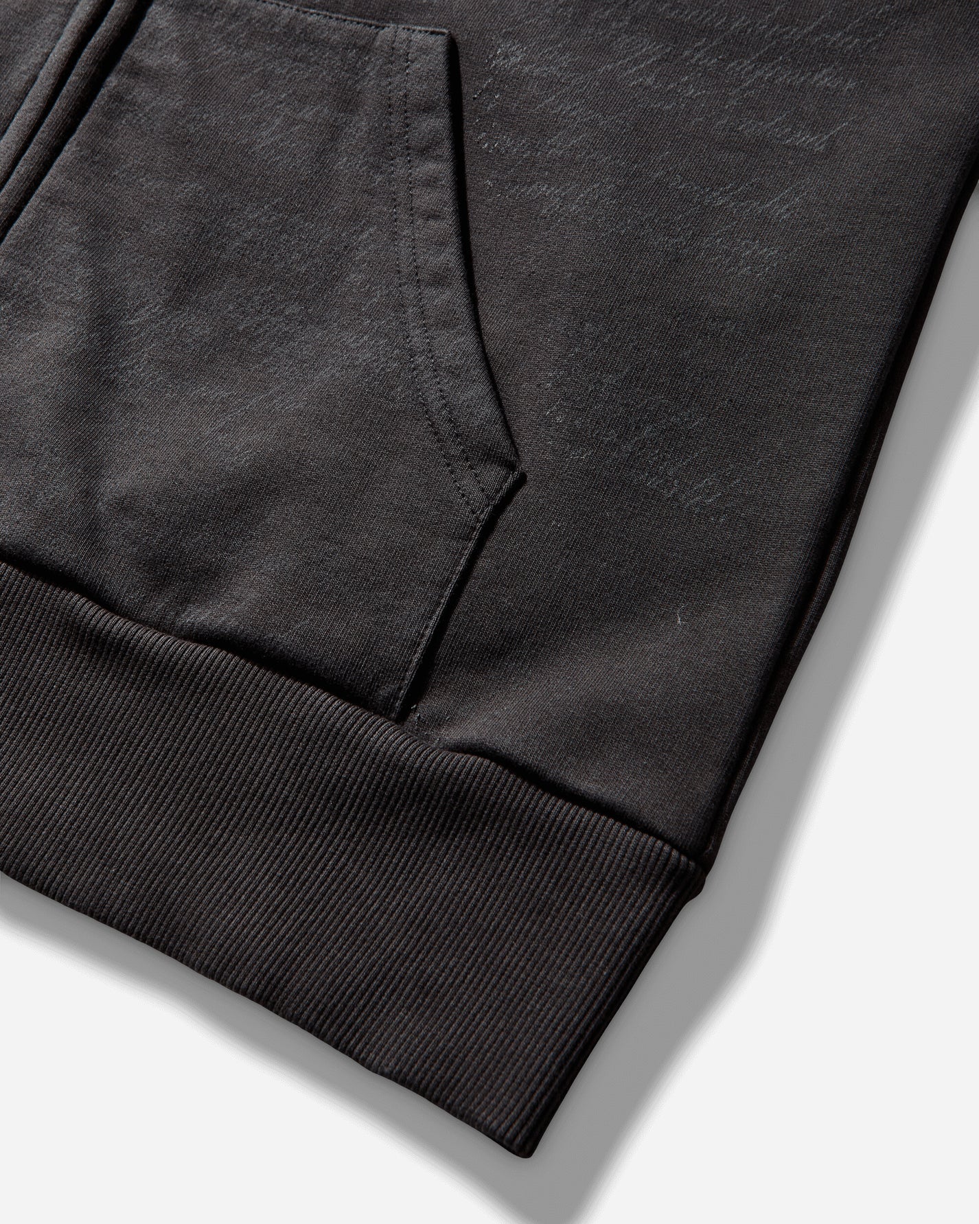 Umbro Compact Masked Zip Hoodie Washed Black Sweatshirts Hoodies UBMW0410FA255 BLK0020