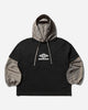 Umbro Cut Up Masked Hoodie Washed Black Beige Sweatshirts Hoodies UBMW0365JY106 BLK0047